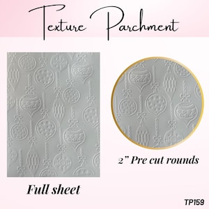 Ornament Christmas  Parchment for embossing