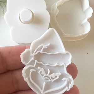 Mean Christmas Monster  Cake Pop Mold with stamp and cutter
