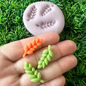 wheat Leaf  silicone mold cakes , cupcakes oreo and  cake pops
