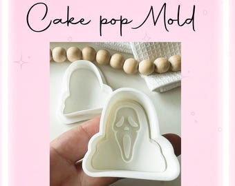 Scary Man Halloween Theme Cake Pop Form mit Fondant Stempel