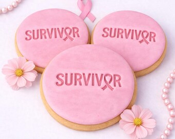 Timbro goffratore per biscotti fondente per la sensibilizzazione sul cancro dei sopravvissuti al cancro