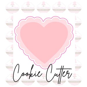 Scalloped Heart Valentines Cookie Cutter