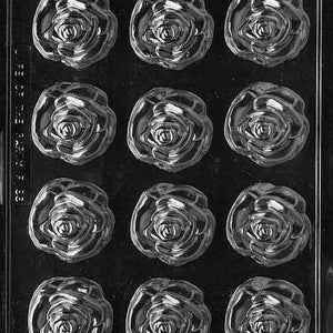 Medium Open Rose Chocolate Mold #145