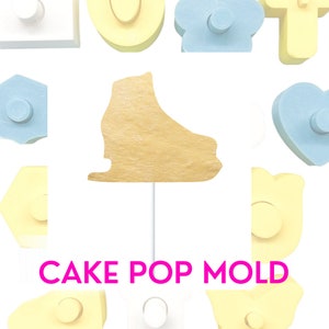 Skate Hockey  Cake Pop Mold