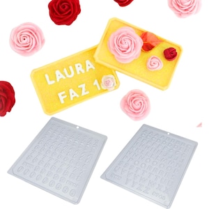Mini alphabet and number chocolate Mold
