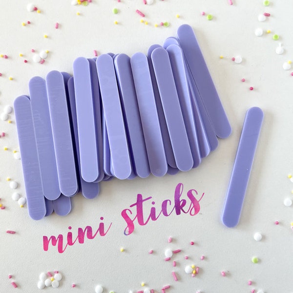 Mini Purple  Acrylic Cakesicle Sticks