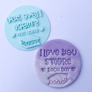Smoore valentines  Fondant /Cookie Embosser