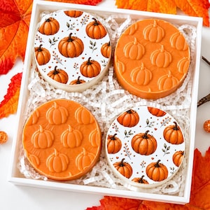 Pumpkin Thanksgiving Halloween  Texture Parchment for embossing