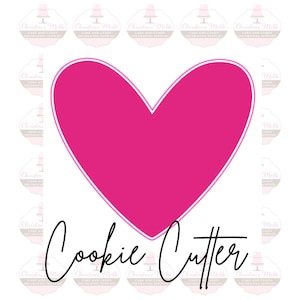 Heart Valentines Cookie Cutter Style 6