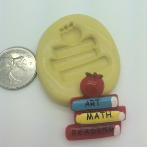 Book stack with Apple Silicone Mold