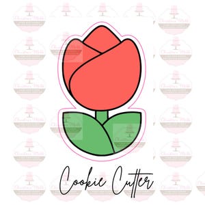 Tulip Cookie Cutter – Floral Shaped Cutter for Cookies, Cakes, and Crafts, Spring Baking Tool, Unique Flower Cutter for DIY Projects