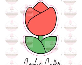 Tulip Cookie Cutter – Floral Shaped Cutter for Cookies, Cakes, and Crafts, Spring Baking Tool, Unique Flower Cutter for DIY Projects