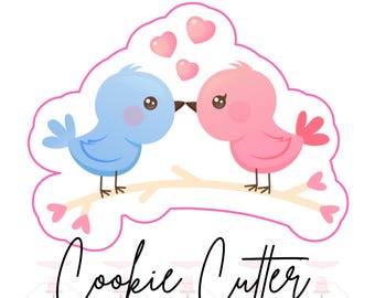 Love Birds Valentines Cookie Cutter