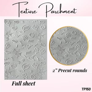 Halloween Icons   Parchment for embossing