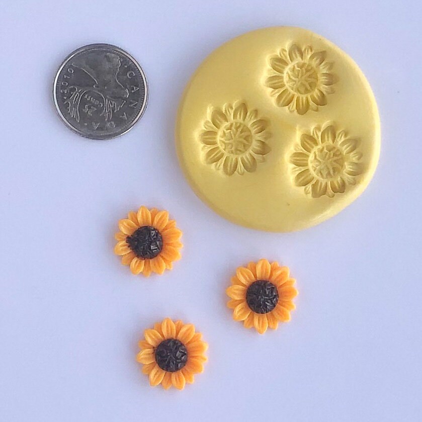Sunflower Silicone Mold Etsy Canada