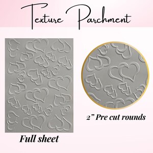 Herz Dekorative Texture Pergament für die Prägung