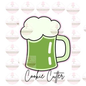 Beer Cookie Cutter – St. Patrick&#39;s Day Cookie Cutter, Beer Mug Shaped Cutter for Cookies, Cakes, and Crafts