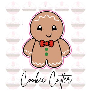 Gingerbread Man Christmas Winter Holiday Cookie Cutter