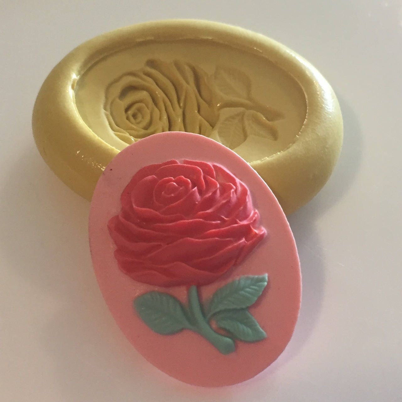 Long Stem Rose Mold Silicone - Christines Molds
