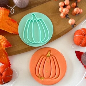 Pumpkin cookie embosser press style 2