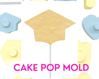 Graduation Cap Hat Grad Cake Pop Mold