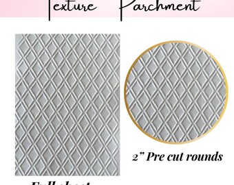 Waffle Textured  Parchment for embossing