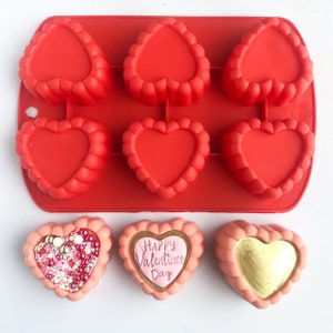 Fancy Heart Silicone Baking Tray mold