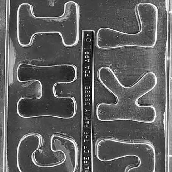 Large Chocolate Mold Alphabet Etsy