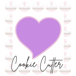 Heart Valentines Cookie Cutter Style 1