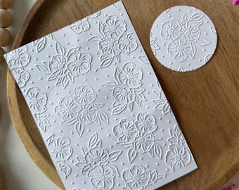 Texture Flower  Parchment for embossing