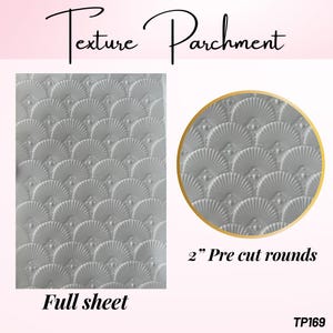 Fächer Texture Pergament zum Prägen