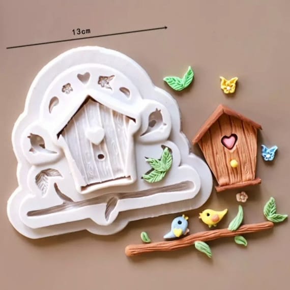 Moules En Silicone En Forme De Maison D'oiseaux - Pour Pâtisserie, Chocolat, Glaces Ou Loisirs Créatifs