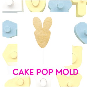 Carrot Bunny ears up Cake Pop Mold