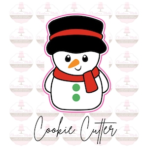 Snowman Christmas Winter Holiday Cookie Cutter