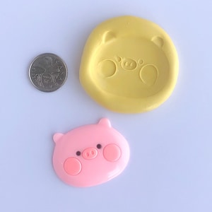 Cute Pig face  Silicone mold