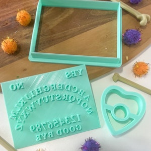 Ouija board Planchette  Embosser  Cookie Cutter set  4.5&quot;