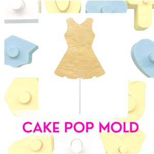 Cheerleader dress  Cake Pop Mold