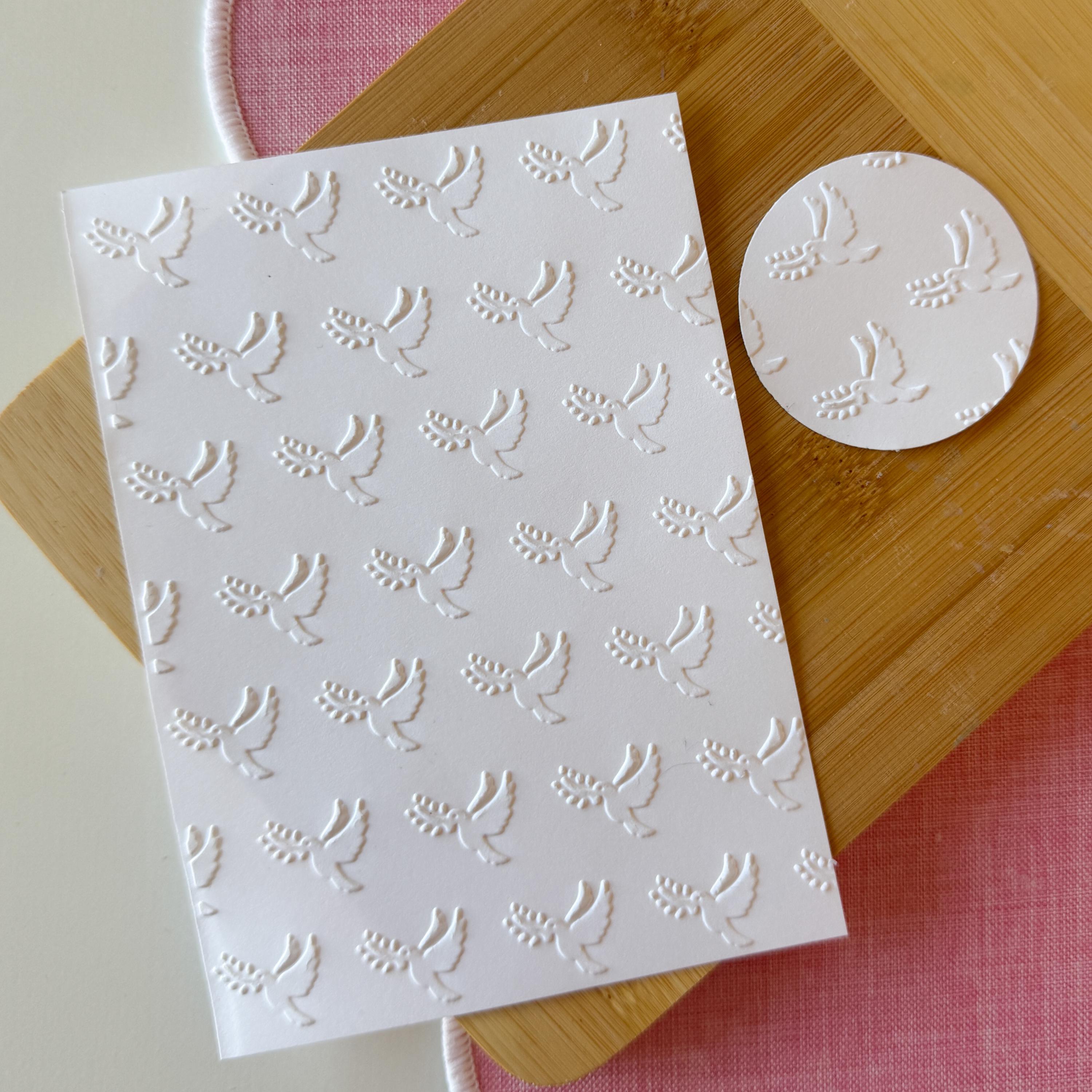 Oreo Embossment Texture Parchment Doves for Embossing 2