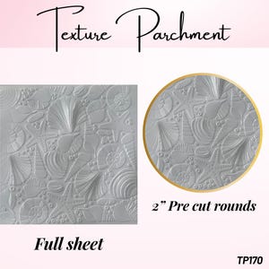 Sea Shell Texture Parchment  for embossing