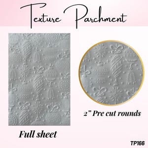 Christmas Ornaments  Parchment  for embossing