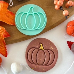 Pumpkin cookie embosser press style 3