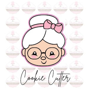 Mrs. Claus Christmas Winter Holiday Cookie Cutter