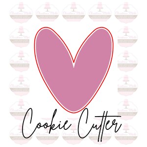 Heart Valentines Cookie Cutter Style 4