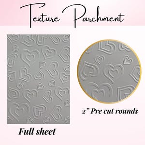 Herz Dekorative Texture Pergament für die Prägung