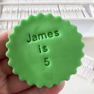 Alphabet letter set contemporary sans serif Made your own Custom text  for cookie , Fondant  Cupcakes