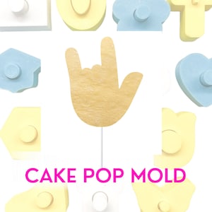 I love you sign cake Pop Mold