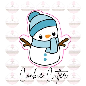 Snowman with arms  Christmas Winter Holiday  Cookie Cutter