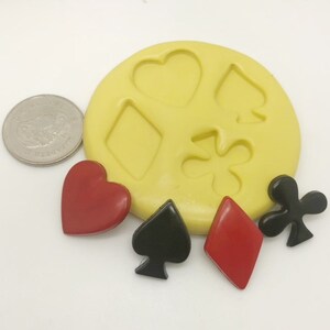Molde de cartas de corazones, picas, diamantes y tréboles