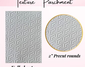 Geometric Textured  Parchment for embossing