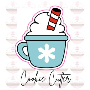 Hot chocolate mug  Christmas Winter Holiday Cookie Cutter